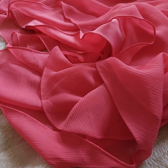 David's Bridal | Wedding | Bridesmaids | Prom Dress One Shoulder Size 4 Pink NWT - Picture 4 of 7